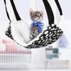 BESPORTBLE 2-Piece Breathable Reversible Cat Hammock Set for Cats and Small Dogs, Polka Dot and Zebra Designs view 4