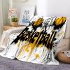 Generic Basketball Doodle Sherpa Blanket, 180 x 200 cm, Soft Microfiber Fleece Throw for Couch, Sofa, Bed, Travel, Kids and Babies view 3
