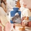 Winter Hot Water Bottle with Soft Manga Cover, 1000 ml view 4