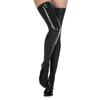 GAYLOP Sexy Women's and Men's Long Latex Rubber Stockings, Handmade Costume Clothing - Red, M view 2