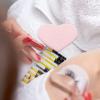 Glass Eyelash Glue Holder with Pink Heart Shape for Salons view 2