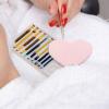 Glass Eyelash Glue Holder with Pink Heart Shape for Salons view 4