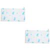 ibasenice 2-Piece Cotton Washcloths and Spit-Up Cloths for Newborns, Soft and Absorbent, Cartoon Design view 1