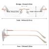 ABETOS Photochromic Progressive Reading Glasses, Rimless, Blue-Light Filter, Gold +1.5 view 2