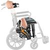 PNAJFUEL Foldable Aluminum Alloy Wheelchair with Belt and Double Shock Absorbers view 3