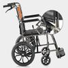 PNAJFUEL Foldable Aluminum Alloy Wheelchair with Belt and Double Shock Absorbers view 4