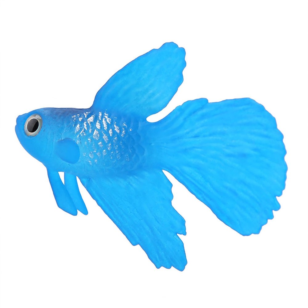 shenruifa Aquarium Artificial Fish Decoration, No. 3 Blue Betta