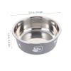 BUGUUYO Round Stainless Steel Pet Bowl with Printed Design view 2