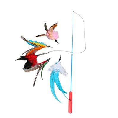 BUGUUYO 6-Piece Cat Wand with Feather Head