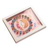 ibasenice Baby Tooth Keepsake Box with Photo Frame, ABS Lock, White view 1