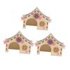 Sosoport Hamster Wooden Villa Toy - 3 Pack view 1