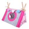 Happyyami Wooden and Felt Guinea Pig House view 1