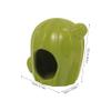 BUGUUYO Ceramic Hamster Cooling Nest, Cactus-Shaped, Easy to Clean view 2