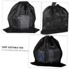 Sosoport Aquarium Pump Filter Bags, Polyester, Drawstring, 3-Piece view 3