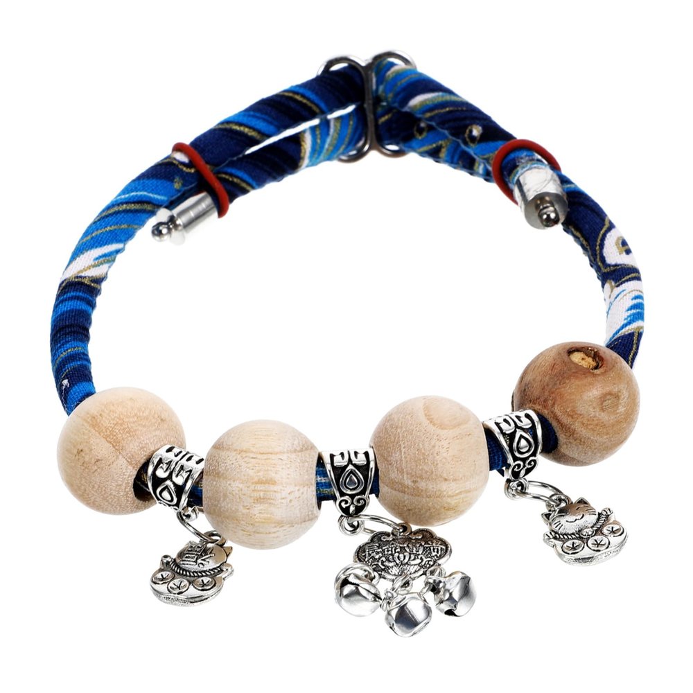 BESPORTBLE Japanese Cotton Kitten Collar with Bell and Adjustable Safety Closure