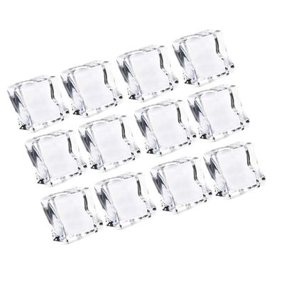 Cabilock Acrylic Artificial Ice Cubes, 48 Reusable Transparent Pieces