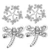 FOMIYES 5 Sets Exquisite Rhinestone Nail Charms, Creative Dragonfly Nail Art Charm Set for Women's Manicure, 20 Pieces x 5 view 2