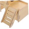 Sosoport Wooden Hamster House with Ramp view 4