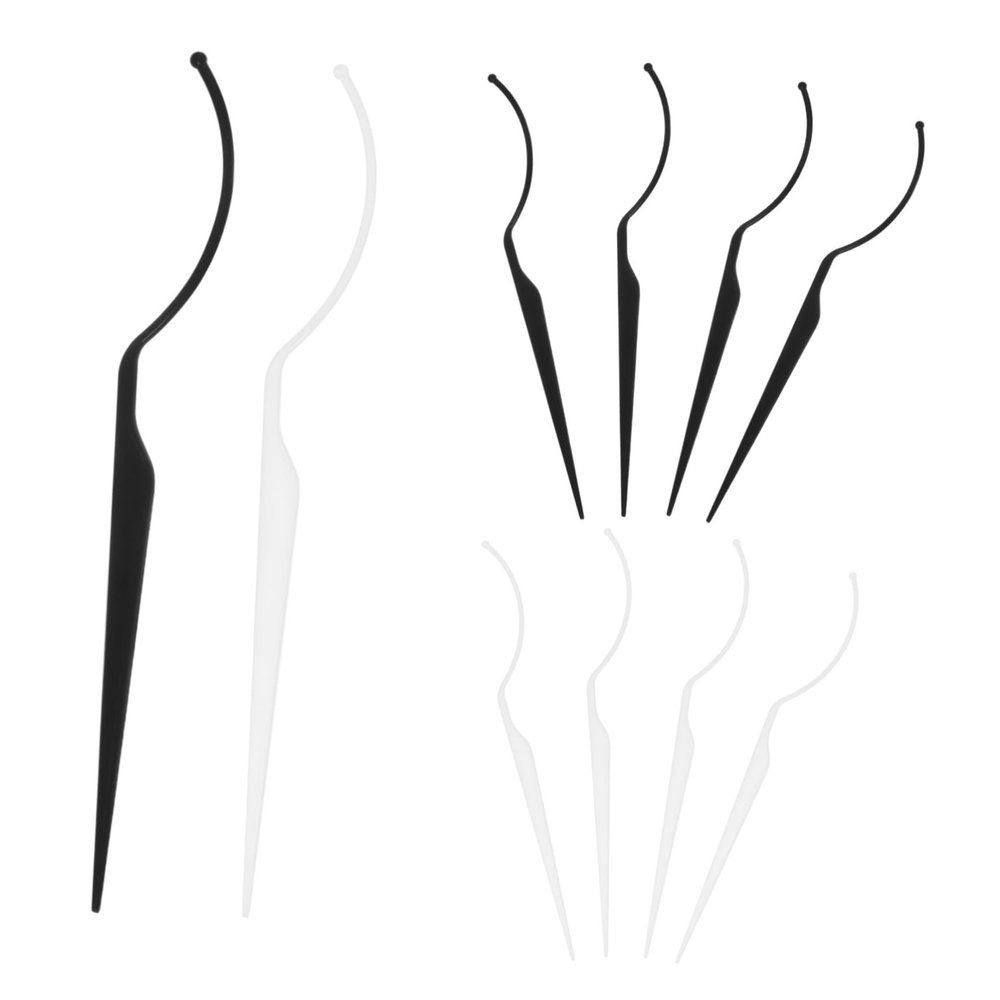 Beaupretty 10-Piece Acrylic Eyelash Display Stick Set for Organizing and Displaying False Eyelashes