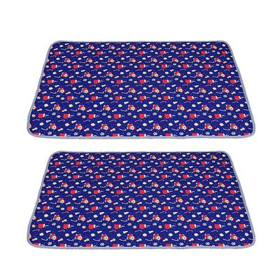 FANSU 2-Pack Reusable Christmas Puppy Pads, 60 x 45 cm