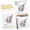 ibasenice 4-Sheet Cartoon Wall Stickers, Self-Adhesive Rabbit Wall Decals for Nursery, Kids' Room, Living Room and Playroom view 2