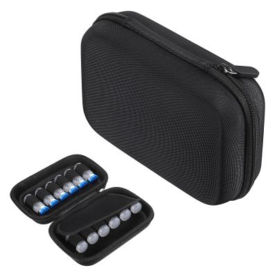 ELLDOO Insulin Refrigerator Storage Case, 12 Compartments, Black Travel Organizer
