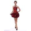Cotton Corset for Women and Girls, Gothic Halloween Costume Overbust Top with Long Sleeves, Full-Bust Pink Corset Bustier view 4