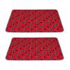 FANSU 2-Pack Reusable Puppy Pads for Dogs, Christmas Pee Mats, Washable, 150 x 90 cm, Red view 1