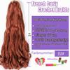 French Curl Braiding Hair, 8 Packs, Pre-Stretched Loose Wave, 18 in, 350# view 2