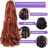 French Curl Braiding Hair, 8 Packs, Pre-Stretched Loose Wave, 18 in, 350# view 3
