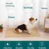 FANSU Fashion-Print Puppy Training Pads, 2-Pack, Reusable Waterproof Pee Pads, 70 x 53 cm, Light Gray view 3