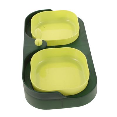BESPORTBLE Double Cat Food and Water Bowl