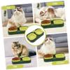 BESPORTBLE Double Cat Food and Water Bowl view 2