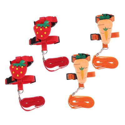 Adjustable Rabbit Harness with Leash, 4-Piece, Polyester