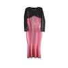 YGZHANYUANOKU Long Party Dress, 100% Latex Rubber, Pink and Black, Customizable, Size 42 view 1