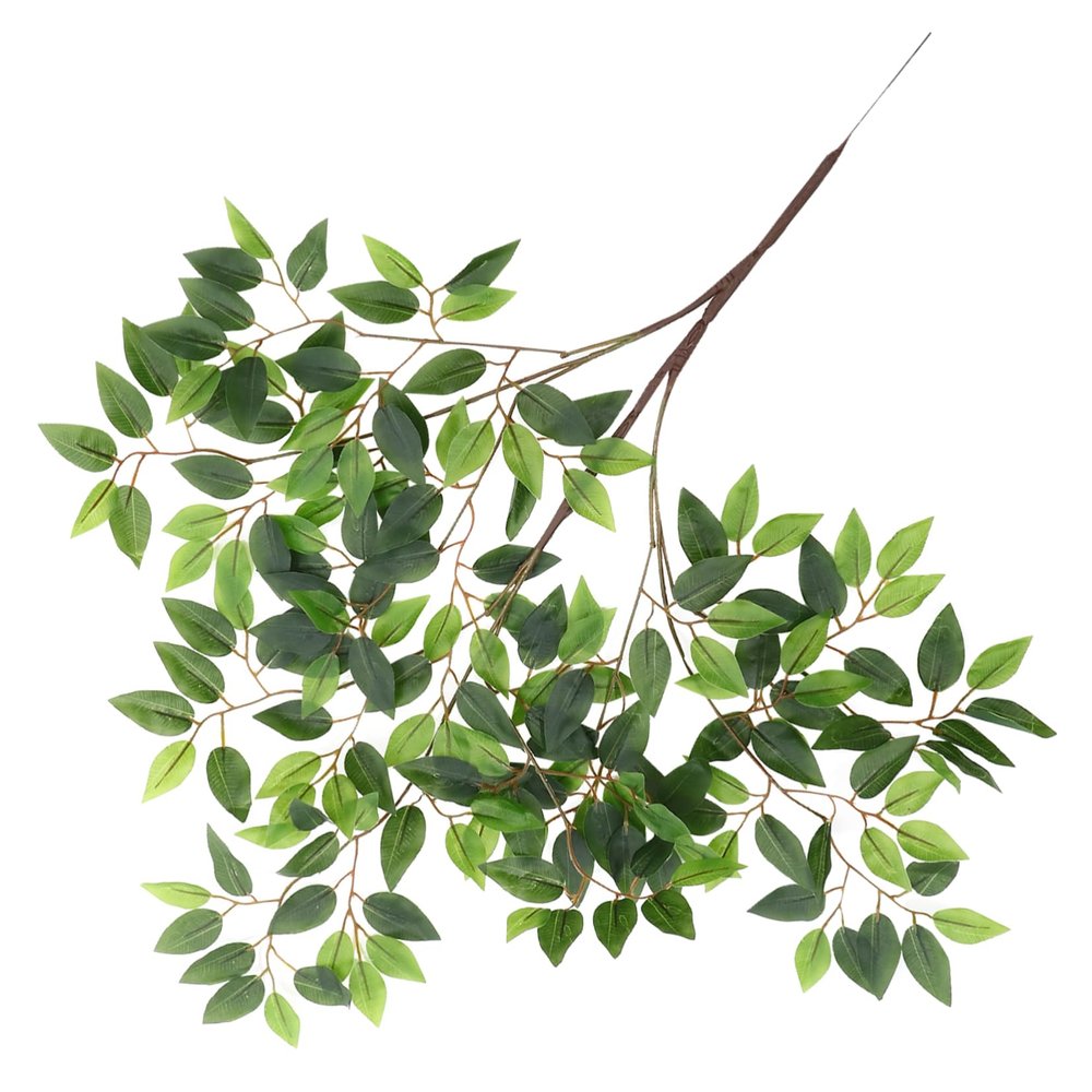 Kisangel Habitat Decoration with Rattan Leaves
