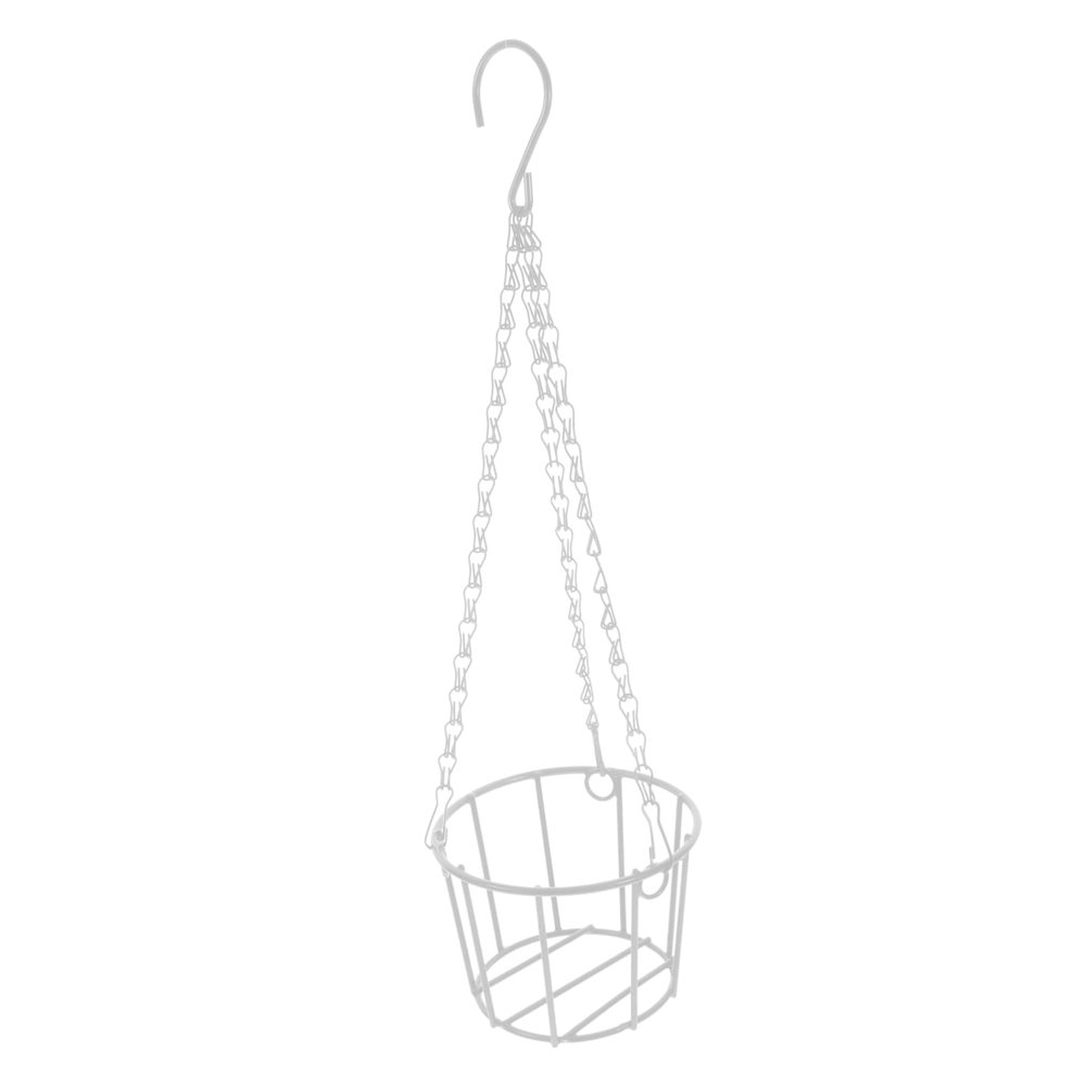 Happyyami Hanging Rabbit Hay Feeder with Metal Frame, White
