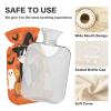 JUMBEAR Halloween Hot Water Bottle with Cute Kitten, Soft Cover, 2 L view 3