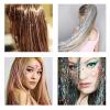 2-Piece Laser Hair Extensions, Blue, Y2K Style view 4