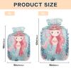 JUMBEAR Mermaid Hot Water Bottle with Soft Cover, 2 L view 2
