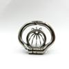 ScreaAss Gen 3 Ventilated Stainless Steel Male Chastity Cage, Silver, M, 41 mm view 3