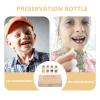 ibasenice Wooden Baby Keepsake Box, Baby Tooth and Hair Strand Storage, Glass Bottle, Portable view 4