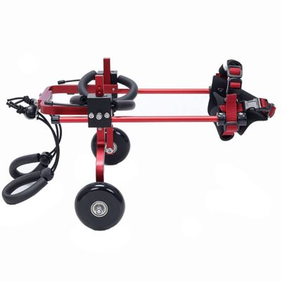 CAFIEDR Adjustable 2-Wheel Pet Wheelchair for Dogs, Lightweight Aluminum, Rear-Leg Support