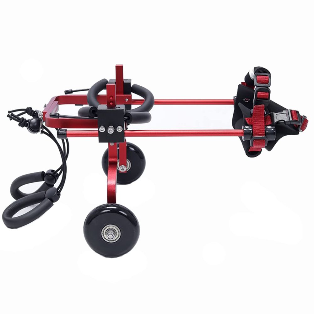 CAFIEDR Adjustable 2-Wheel Pet Wheelchair for Dogs, Lightweight Aluminum, Rear-Leg Support