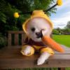 Bee Dog Costume - Bumble Bee Pet Outfit view 2