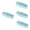 FRCOLOR 4-Pack Travel Toothbrush Cases, Toothbrush and Toothpaste Storage Boxes, Sky Blue view 1