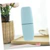 FRCOLOR 4-Pack Travel Toothbrush Cases, Toothbrush and Toothpaste Storage Boxes, Sky Blue view 2