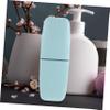 FRCOLOR 4-Pack Travel Toothbrush Cases, Toothbrush and Toothpaste Storage Boxes, Sky Blue view 4