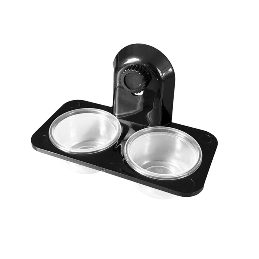 Kisangel Black Plastic Reptile Food Bowl, 1 Pc.