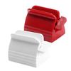 minkissy 4-Piece Plastic Toothpaste Squeezer, Manual Thick-Base Tube Extruder, Red and White view 4